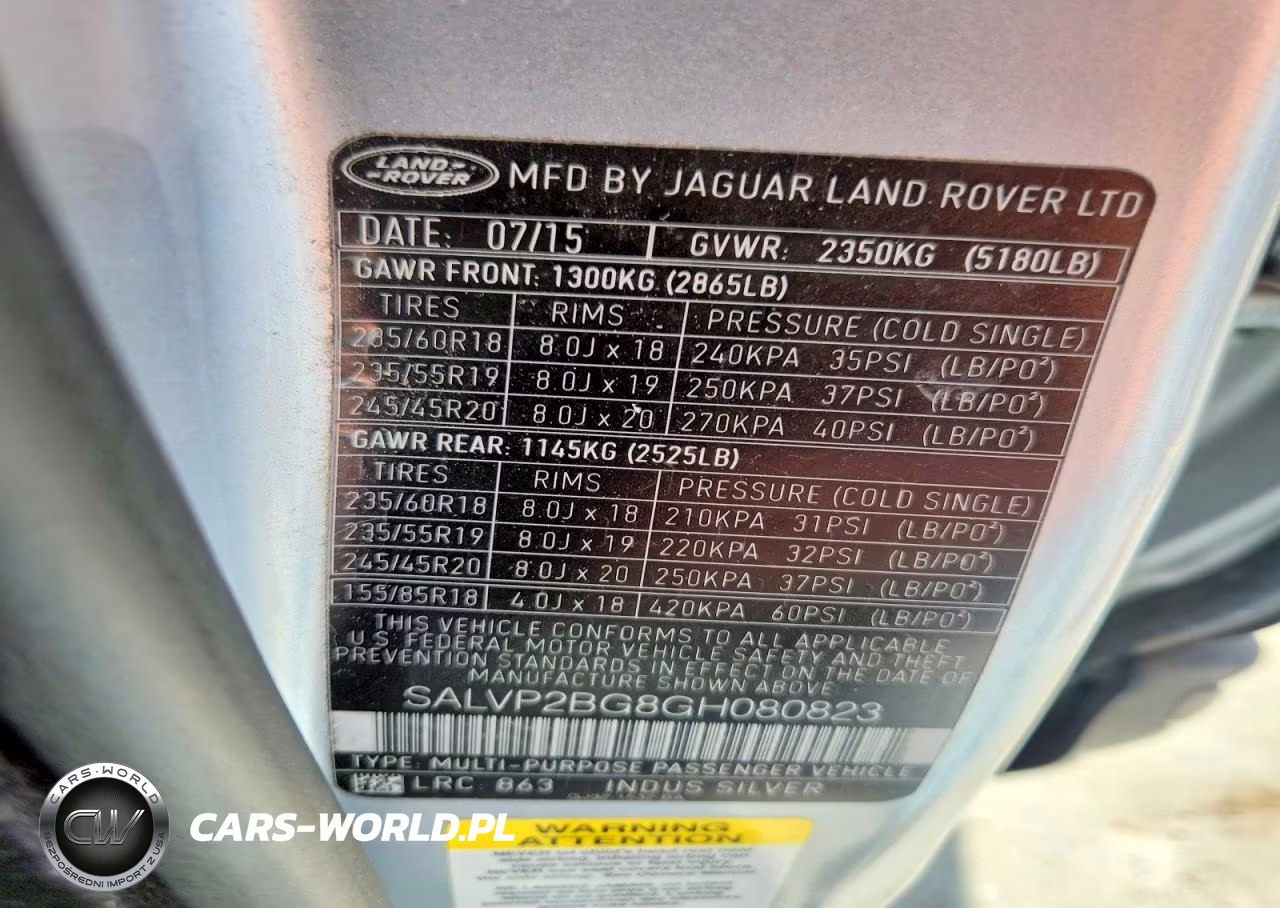2016 Land Rover Range Rover Evoque Se VIN:SALVP2BG8GH080823 - 13