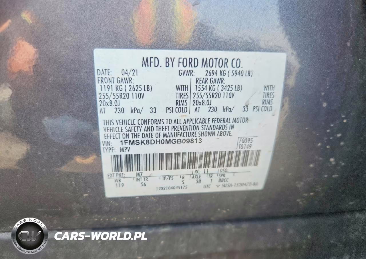2021 Ford Explorer Xlt VIN:1FMSK8DH0MGB09813 - 14