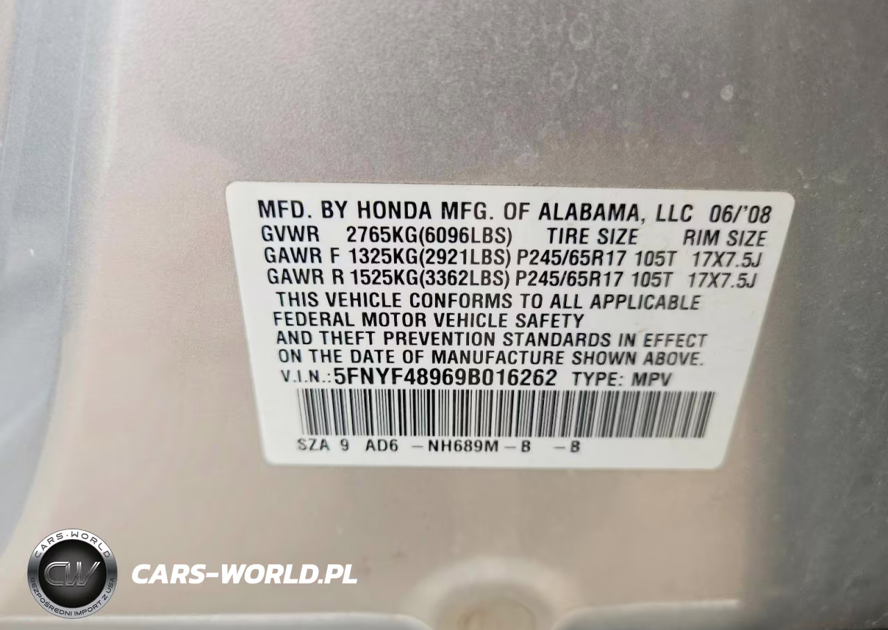 2009 Honda Pilot Touring VIN:5FNYF48969B016262 - 13