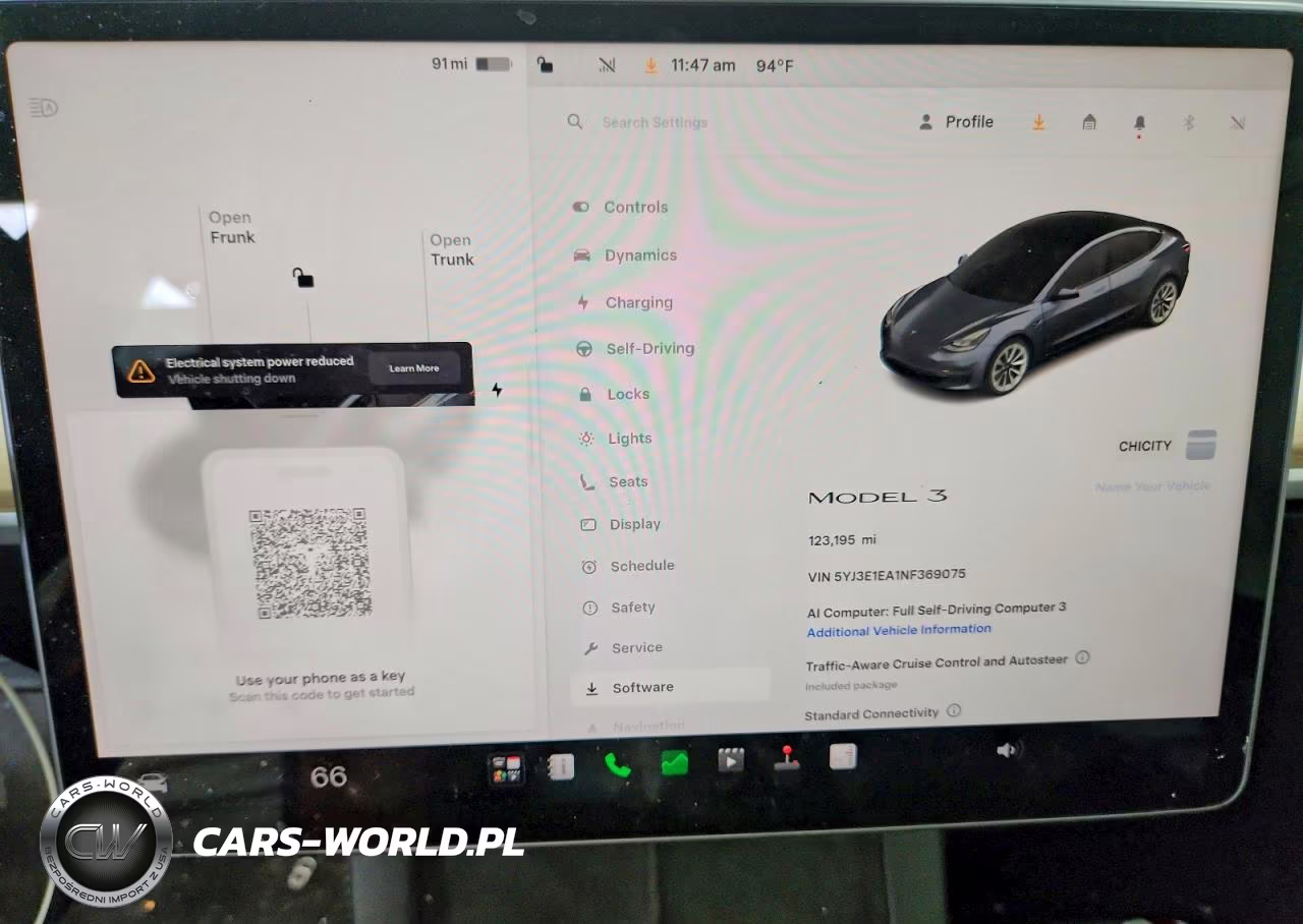 2022 Tesla Model 3 VIN:5YJ3E1EA1NF369075 - 9