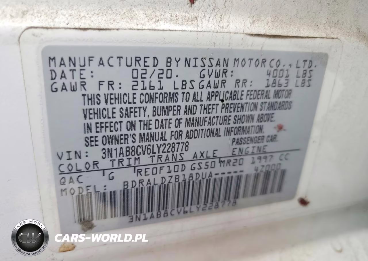 2020 Nissan Sentra Sv VIN:3N1AB8CV6LY228778 - 12
