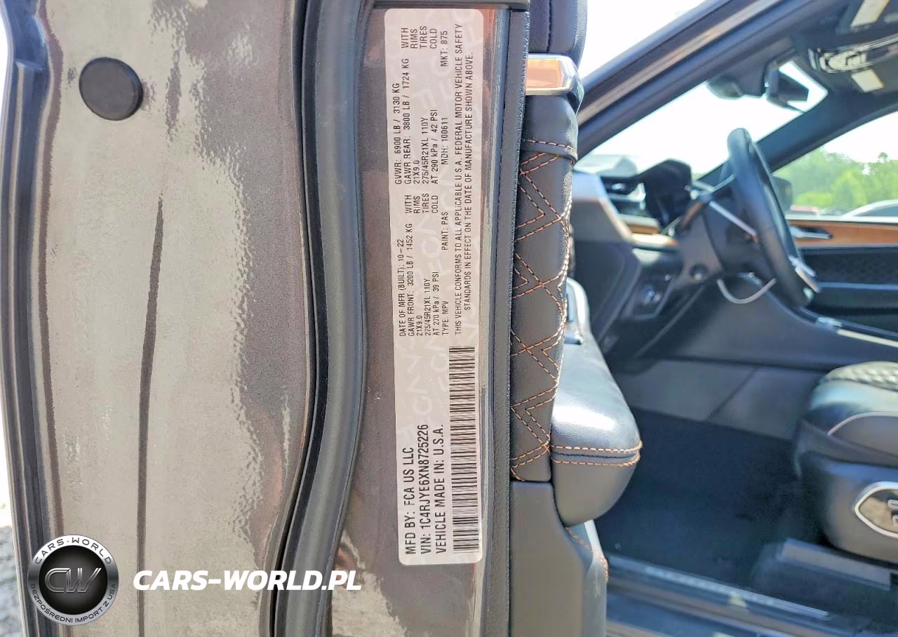 2022 Jeep Grand Cherokee Summit 4Xe VIN:1C4RJYE6XN8725226 - 12