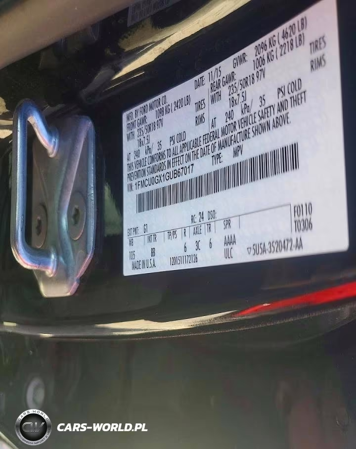 2016 Ford Escape Se VIN:1FMCU0GX1GUB67017 - 13