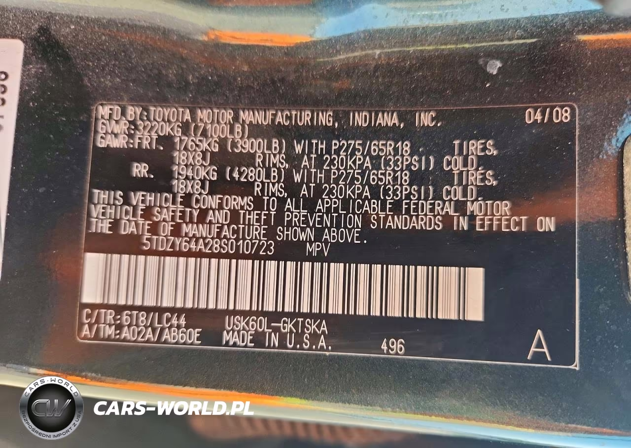 2008 Toyota Sequoia Sr5 VIN:5TDZY64A28S010723 - 13