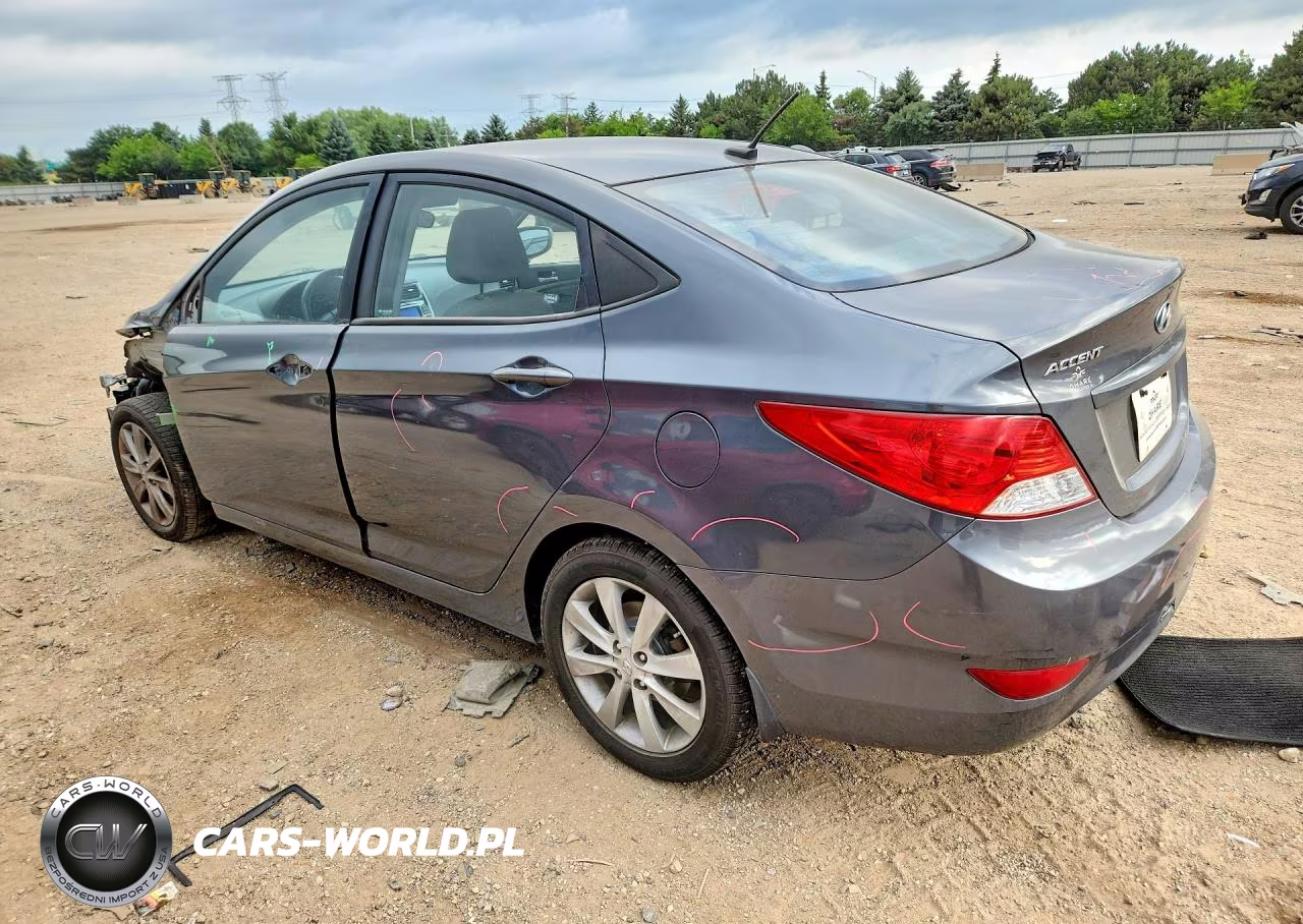2012 Hyundai Accent Gls VIN:KMHCU4AE9CU168327 - 2