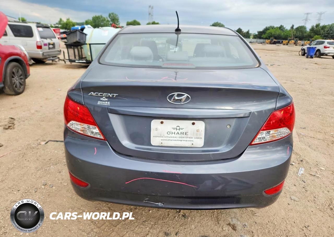 2012 Hyundai Accent Gls VIN:KMHCU4AE9CU168327 - 6