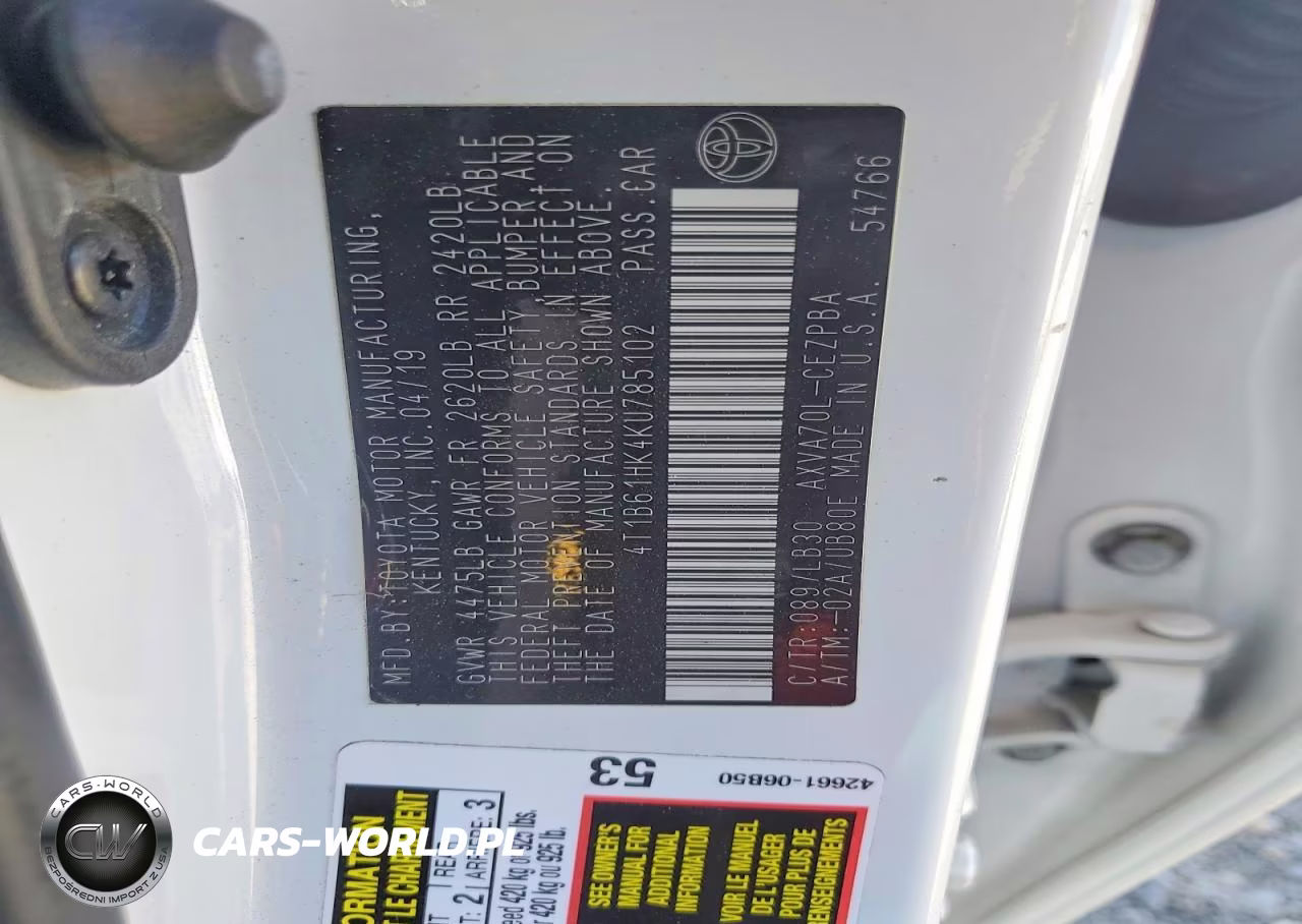 2019 Toyota Camry Xse VIN:4T1B61HK4KU785102 - 13