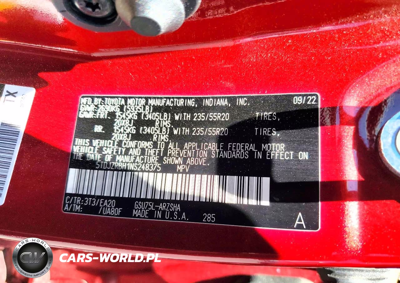 2022 Toyota Highlander Xse VIN:5TDJZRBH1NS248375 - 13