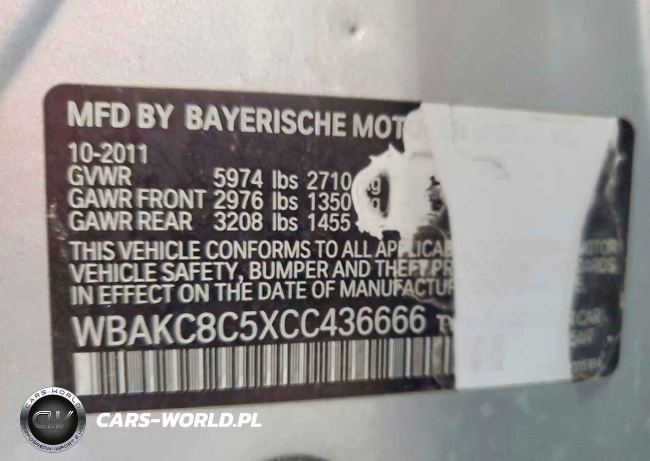 2012 BMW 750 Lxi VIN:WBAKC8C5XCC436666 - 12