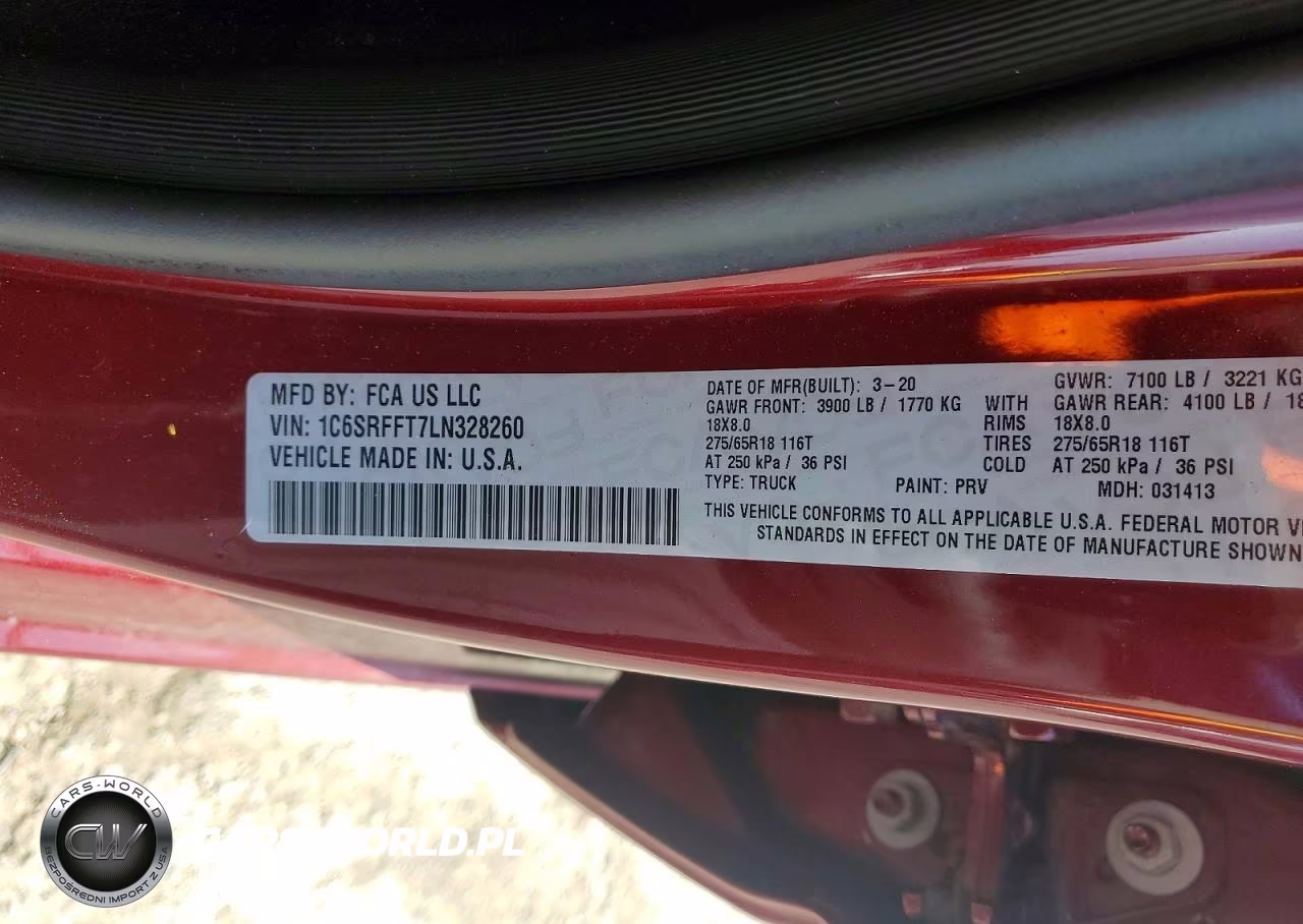 2020 Ram 1500 Big Horn-Lone Star VIN:1C6SRFFT7LN328260 - 12