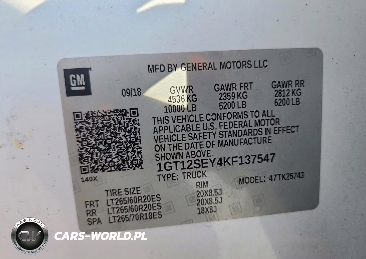 2019 GMC Sierra K2500 Denali VIN:1GT12SEY4KF137547 - 12