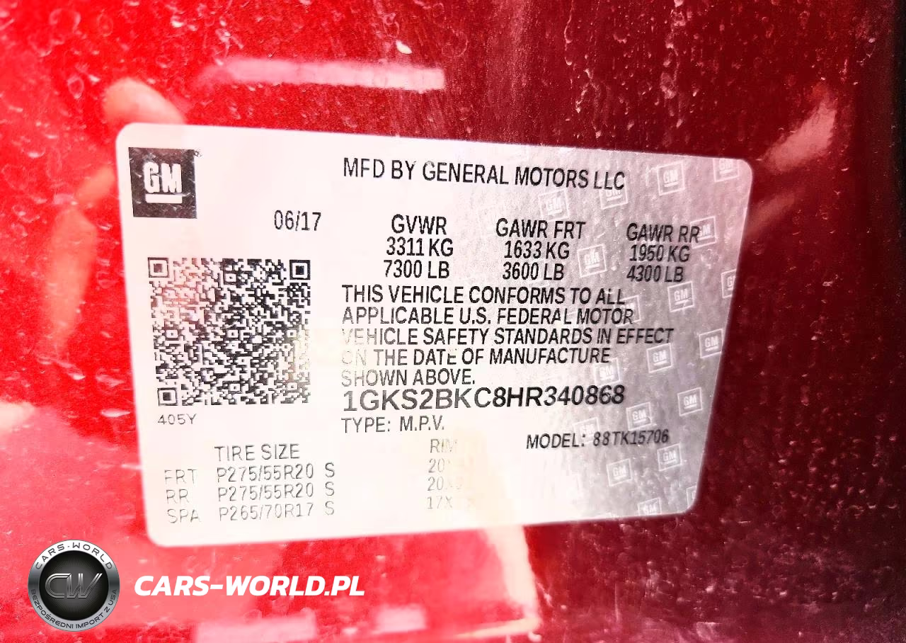 2017 GMC Yukon Slt VIN:1GKS2BKC8HR340868 - 13