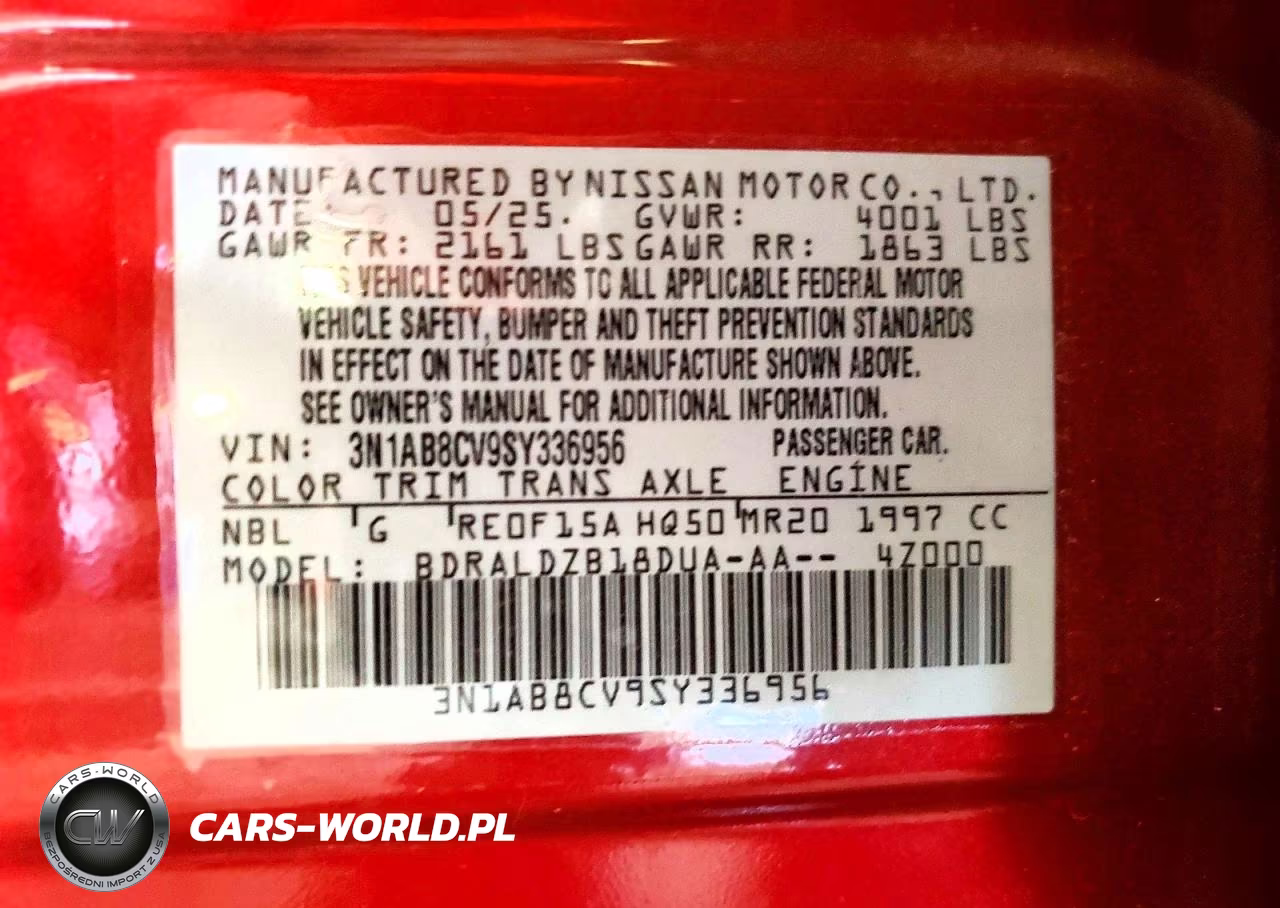 2025 Nissan Sentra Sv VIN:3N1AB8CV9SY336956 - 12