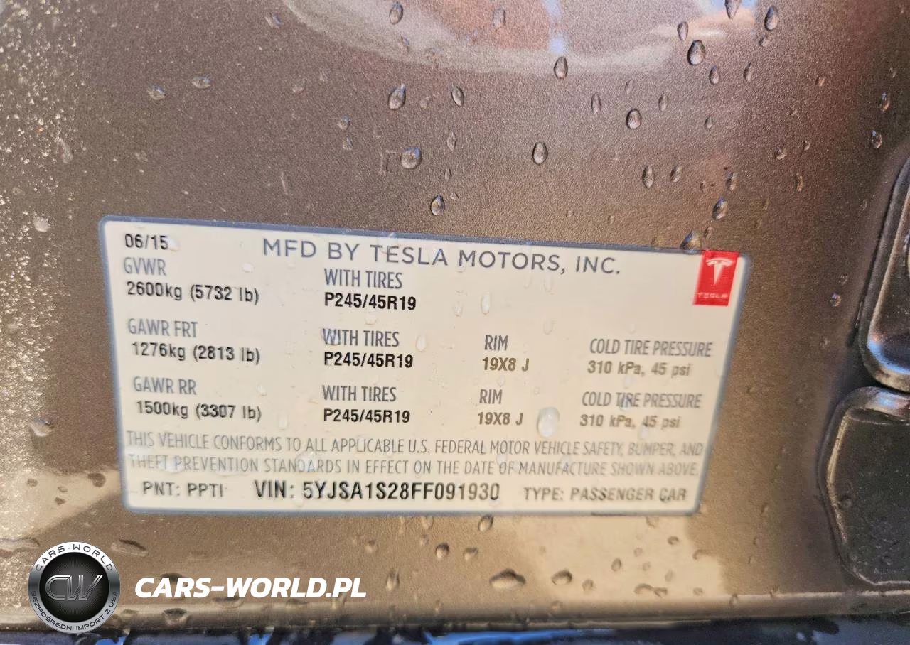 2015 Tesla Model S 70D VIN:5YJSA1S28FF091930 - 13