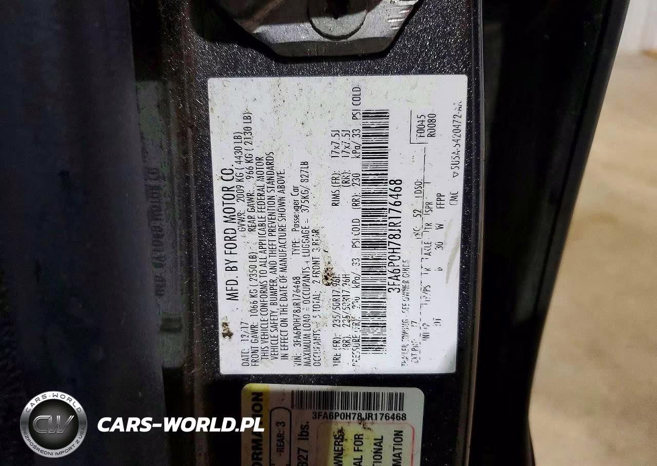 2018 Ford Fusion Se VIN:3FA6P0H78JR176468 - 12