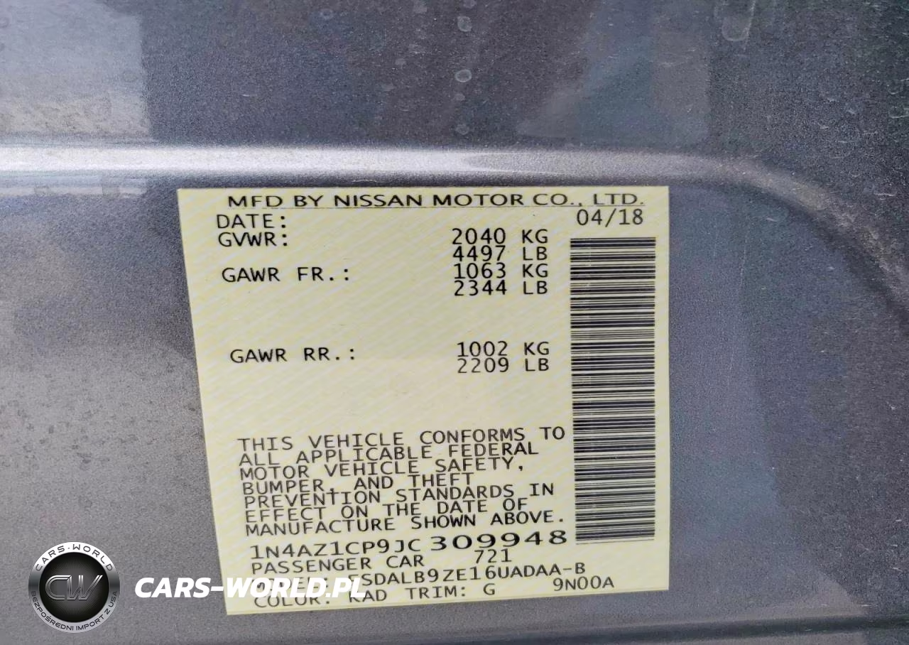 2018 Nissan Leaf S VIN:1N4AZ1CP9JC309948 - 13