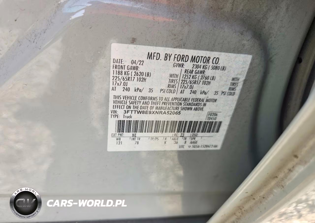 2022 Ford Maverick Xl VIN:3FTTW8E9XNRA52065 - 12