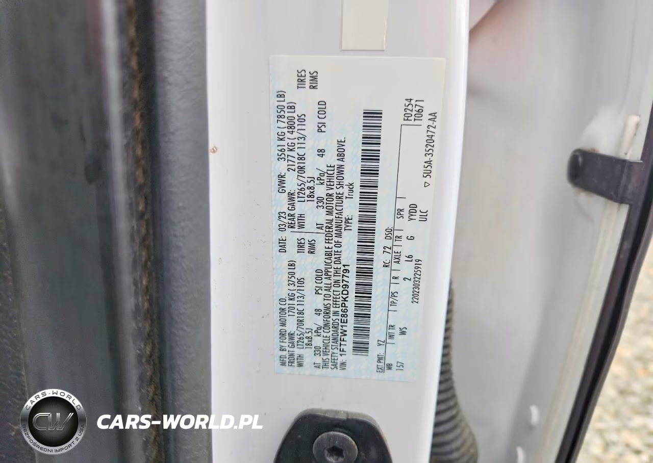 2023 Ford F150 Supercrew VIN:1FTFW1E86PKD97791 - 12