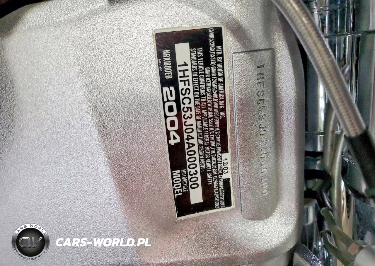 2004 Honda Nrx1800 Eb VIN:1HFSC53J04A000300 - 10