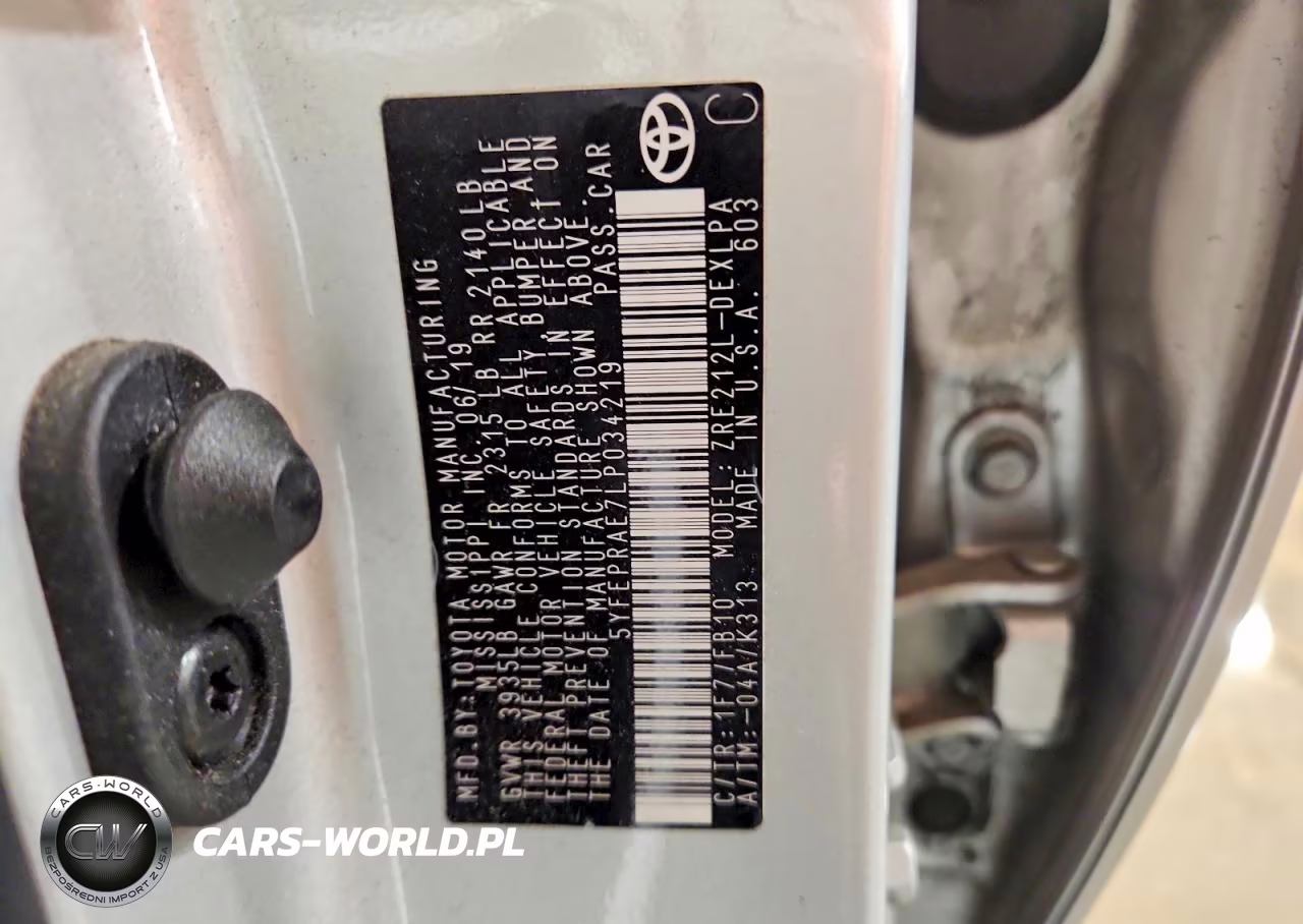 2020 Toyota Corolla Le VIN:5YFEPRAE7LP034219 - 12