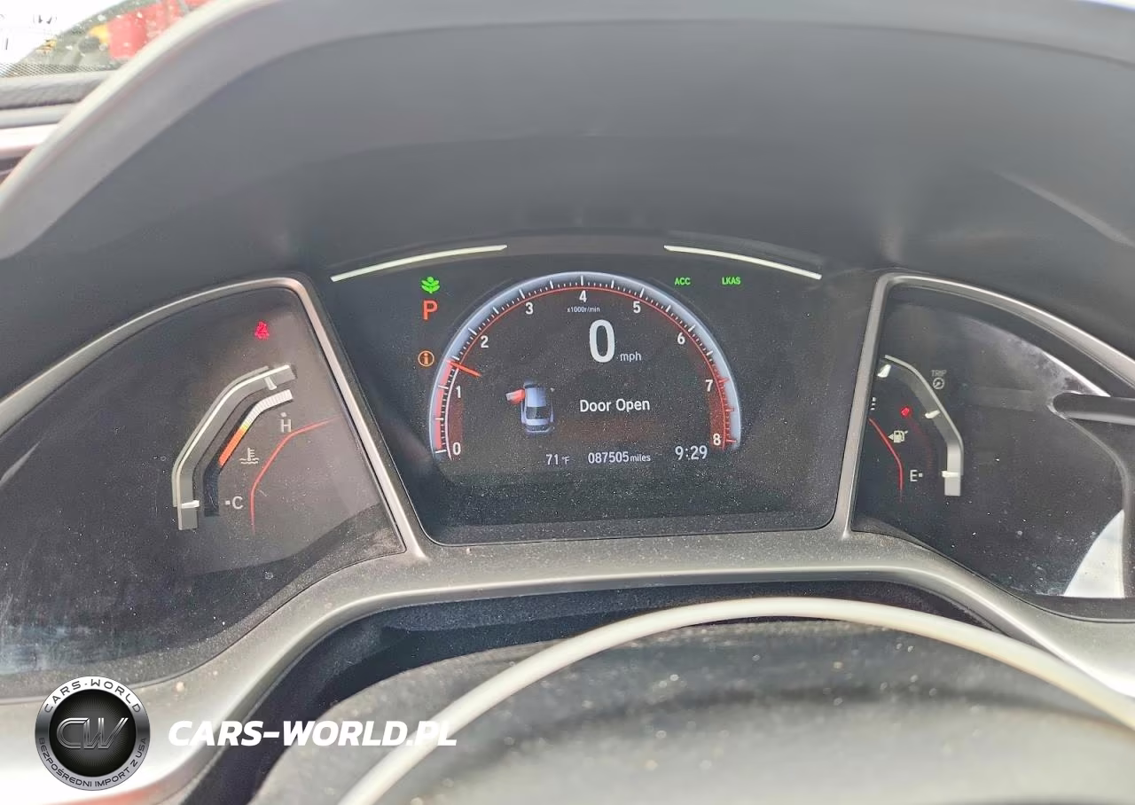 2019 Honda Civic Sport VIN:2HGFC2F86KH536784 - 9