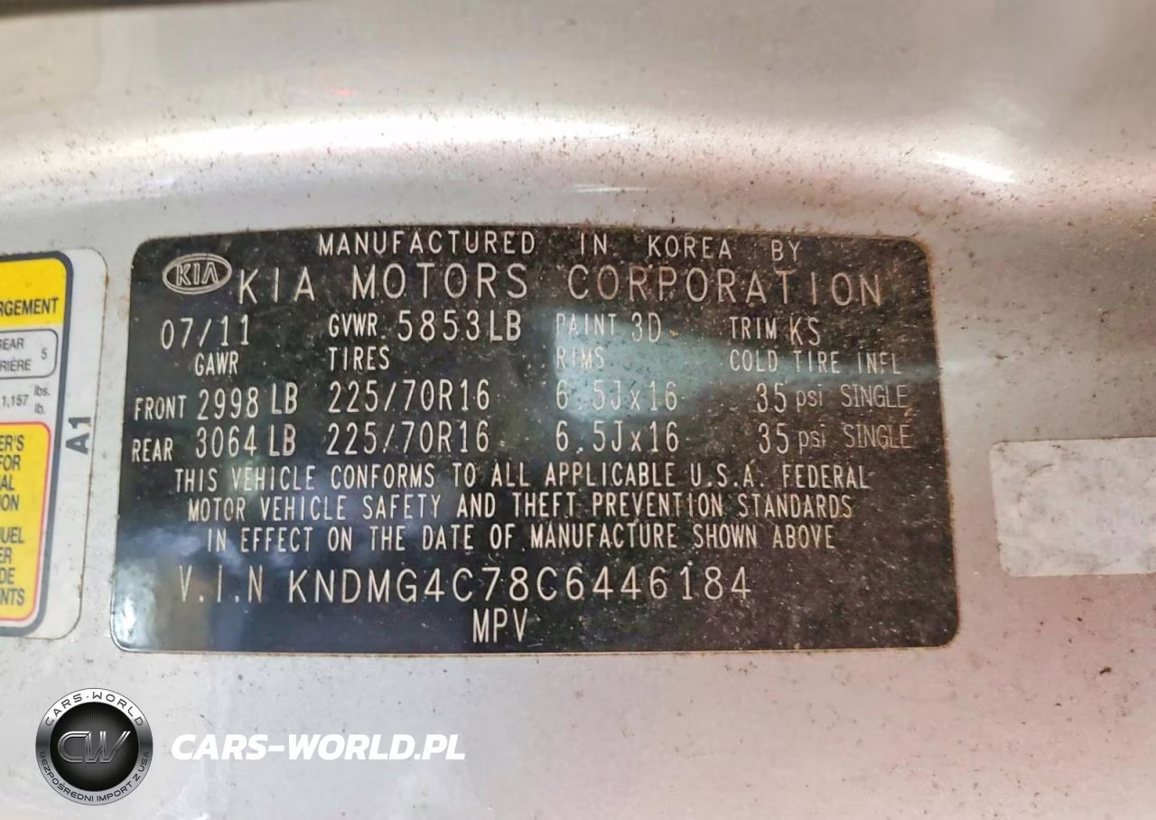 2012 Kia Sedona VIN:KNDMG4C78C6446184 - 13