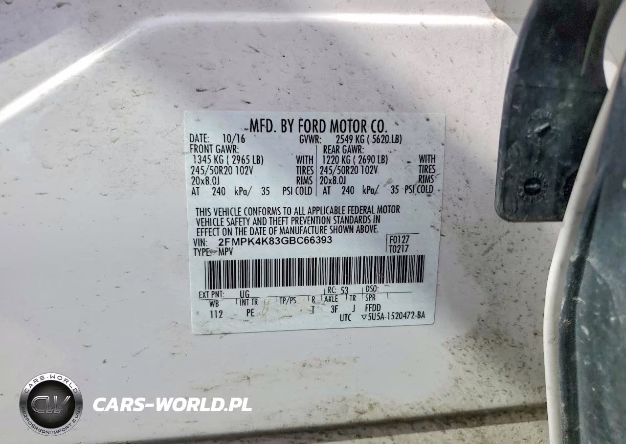 2016 Ford Edge Titanium VIN:2FMPK4K83GBC66393 - 13