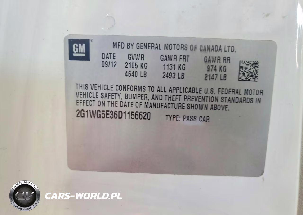 2013 Chevrolet Impala Lt VIN:2G1WG5E36D1156620 - 12