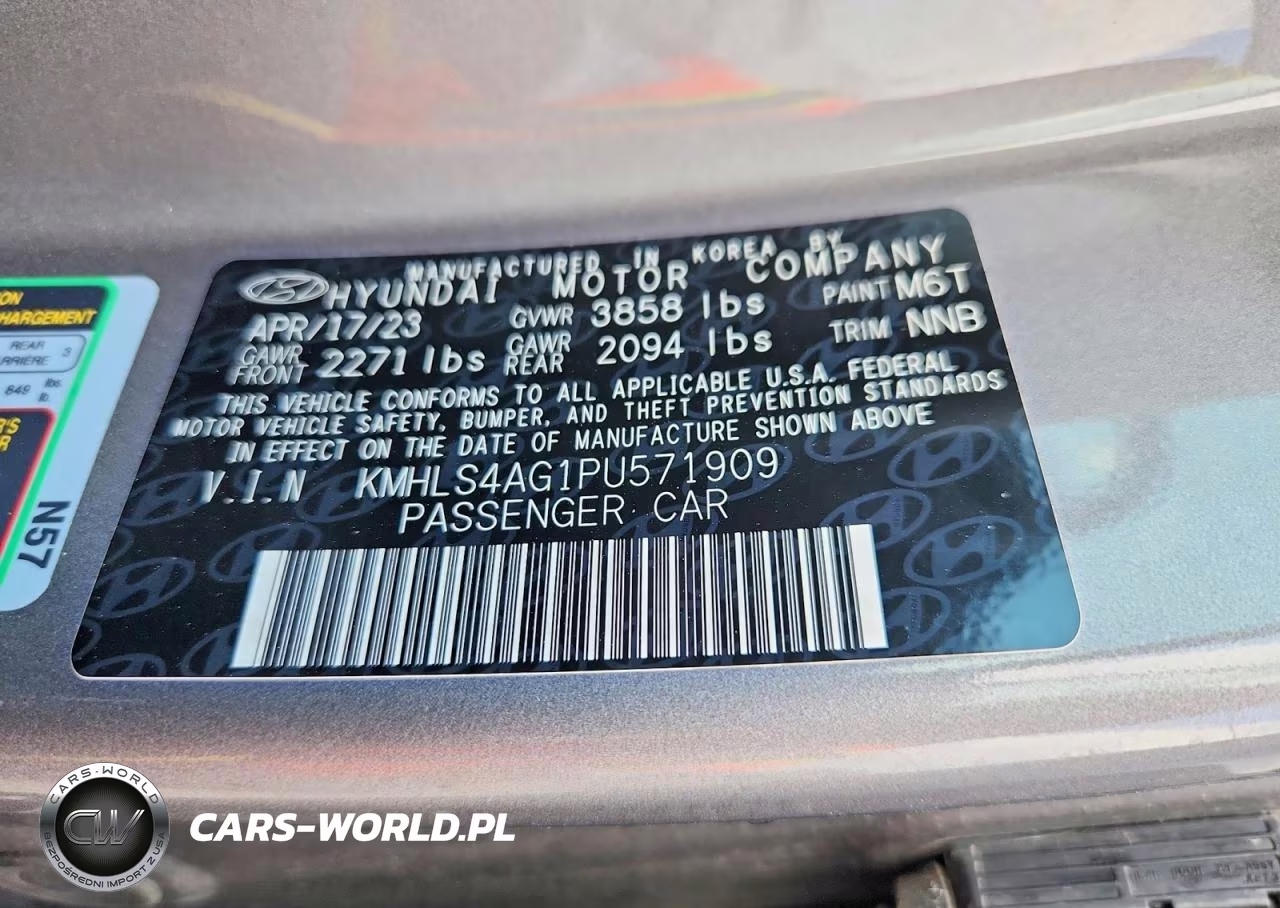 2023 Hyundai Elantra Sel VIN:KMHLS4AG1PU571909 - 13