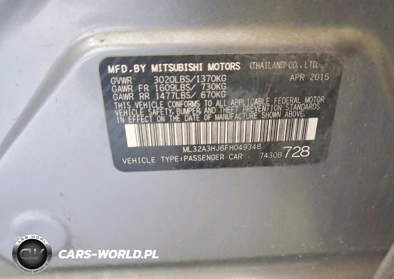 2015 Mitsubishi Mirage De VIN:ML32A3HJ6FH049348 - 13