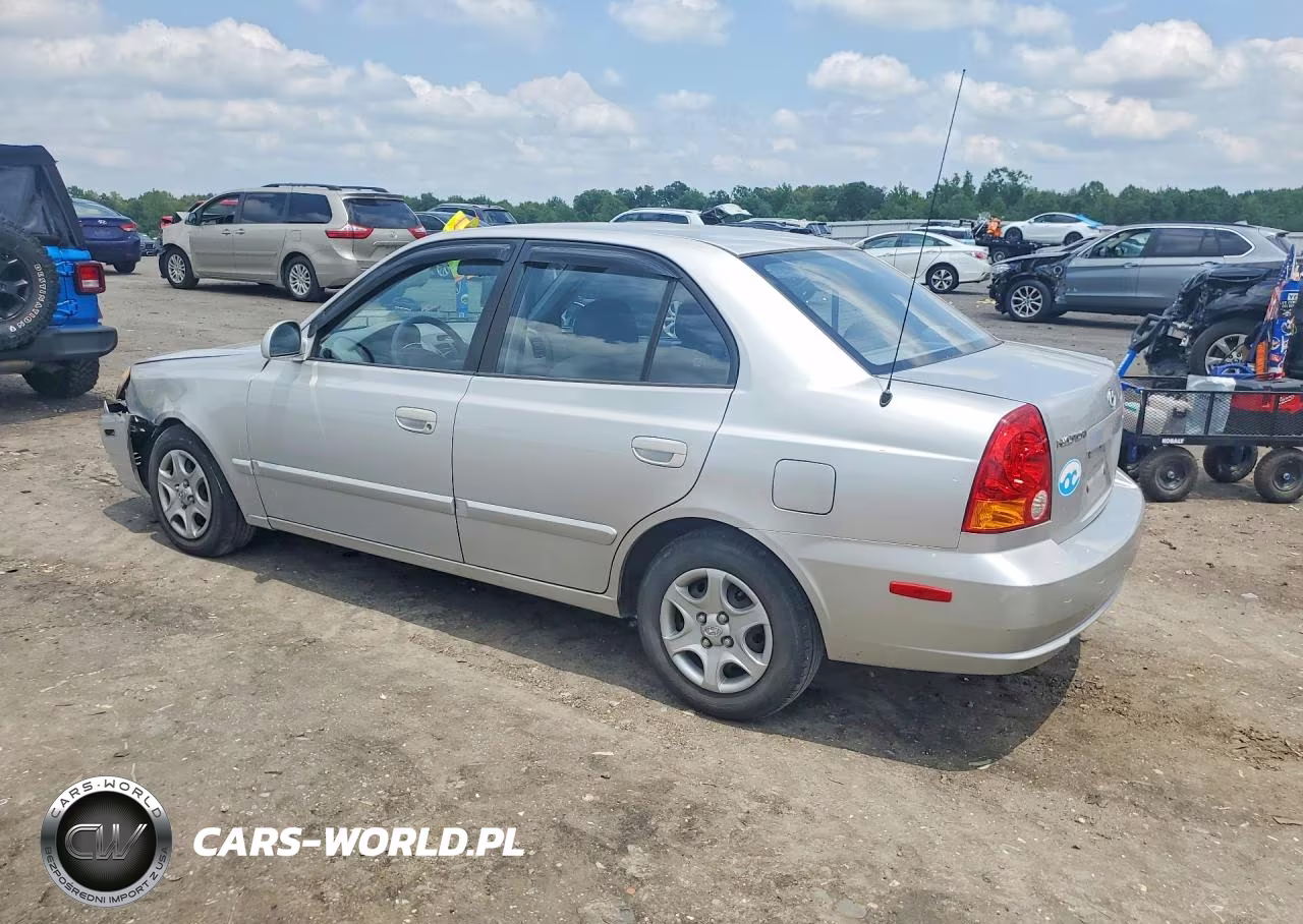 2004 Hyundai Accent Gl VIN:KMHCG45C24U552287 - 2