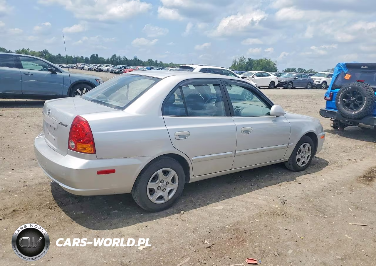 2004 Hyundai Accent Gl VIN:KMHCG45C24U552287 - 3