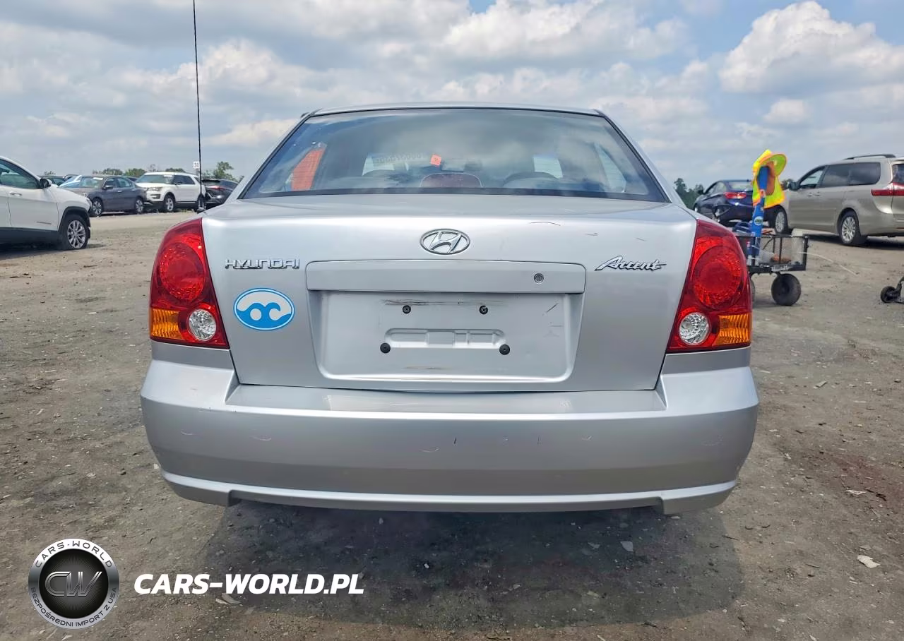 2004 Hyundai Accent Gl VIN:KMHCG45C24U552287 - 6