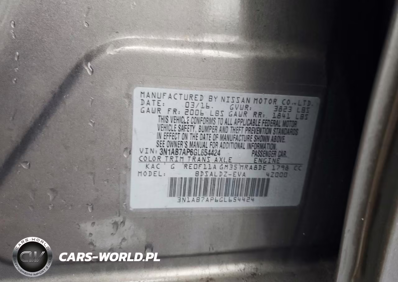 2016 Nissan Sentra S VIN:3N1AB7AP6GL654424 - 12