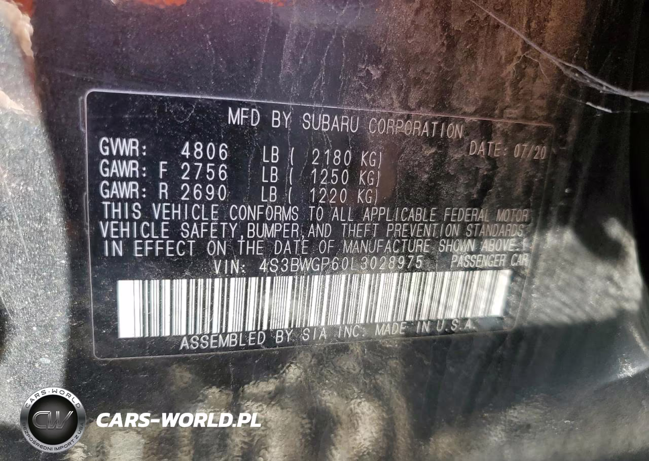 2020 Subaru Legacy Touring Xt VIN:4S3BWGP60L3028975 - 13
