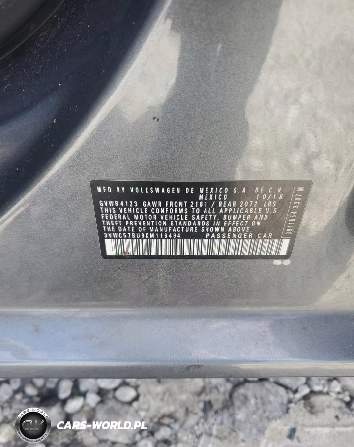 2019 Volkswagen Jetta S VIN:3VWC57BU9KM116494 - 12
