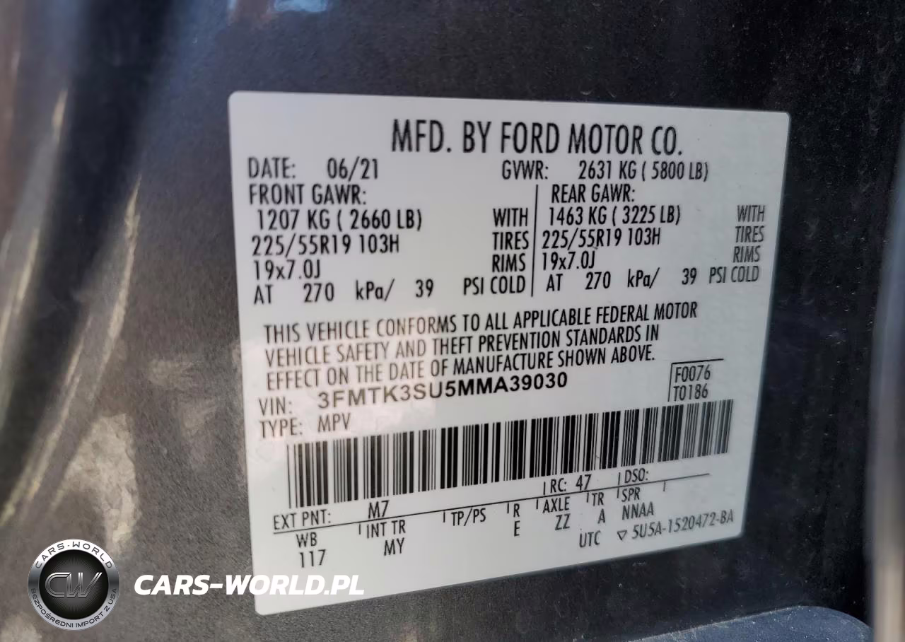 2021 Ford Mustang Mach-E Premium VIN:3FMTK3SU5MMA39030 - 13