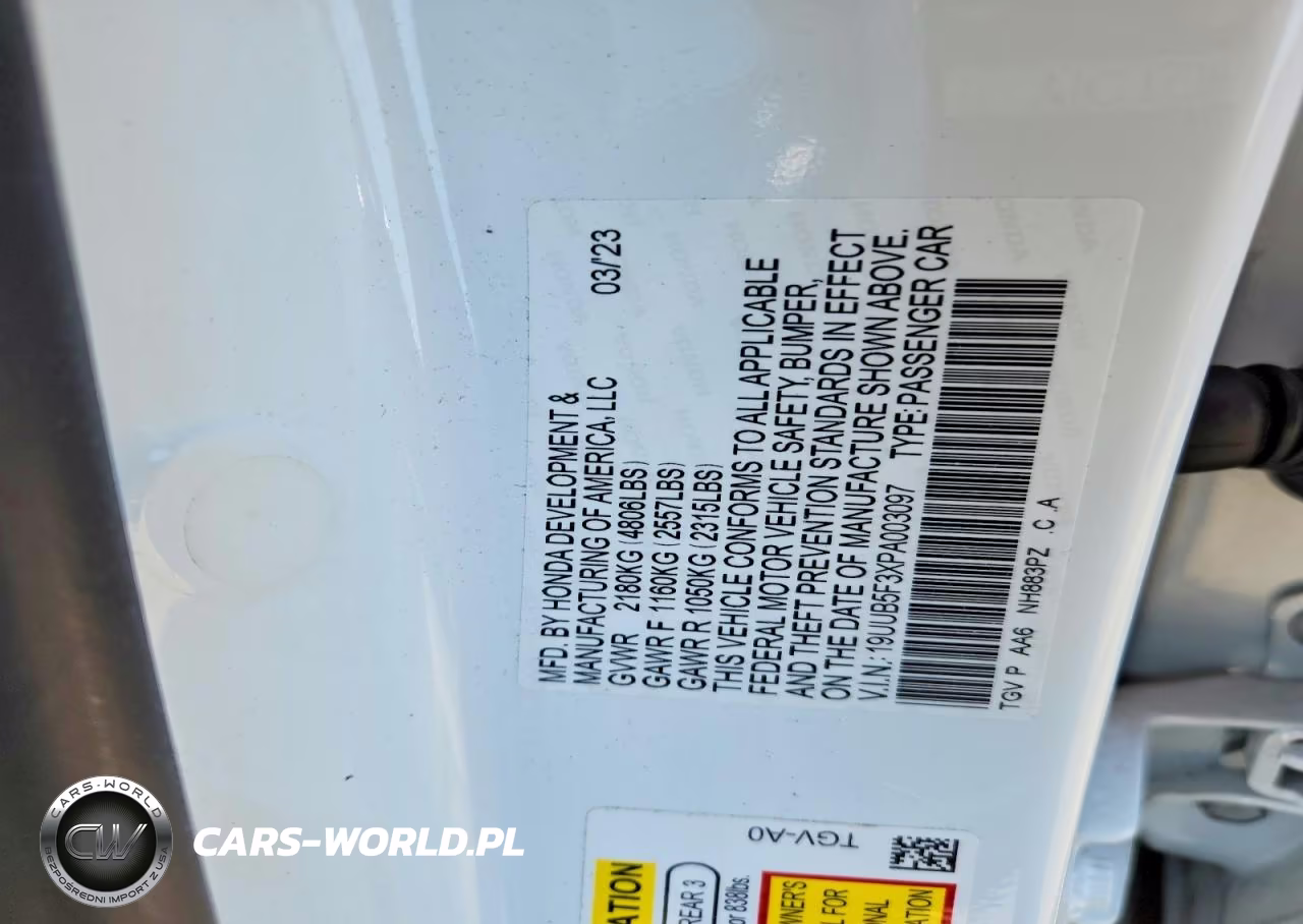 2023 Acura Tlx VIN:19UUB5F3XPA003097 - 12