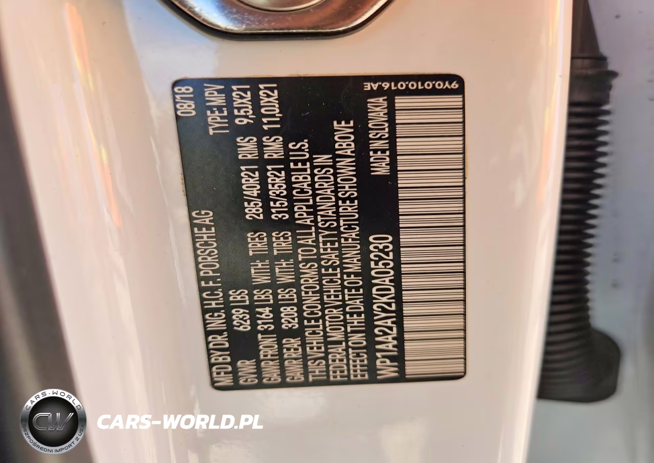 2019 Porsche Cayenne VIN:WP1AA2AY2KDA05230 - 12