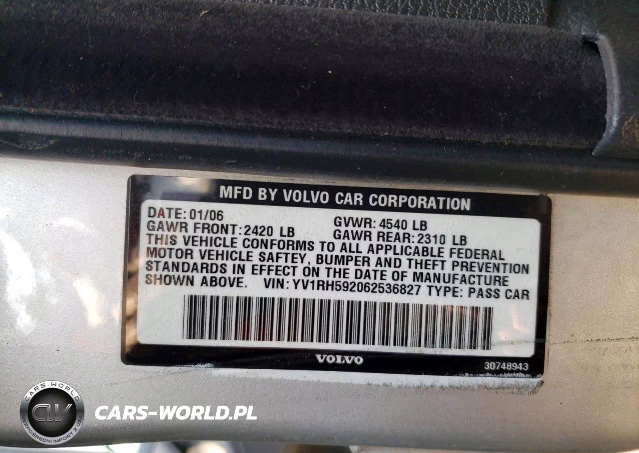 2006 Volvo S60 2.5T VIN:YV1RH592062536827 - 12