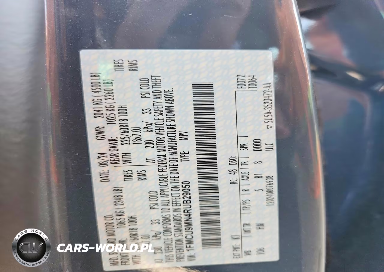 2024 Ford Escape St Line VIN:1FMCU9MN4RUB29050 - 13