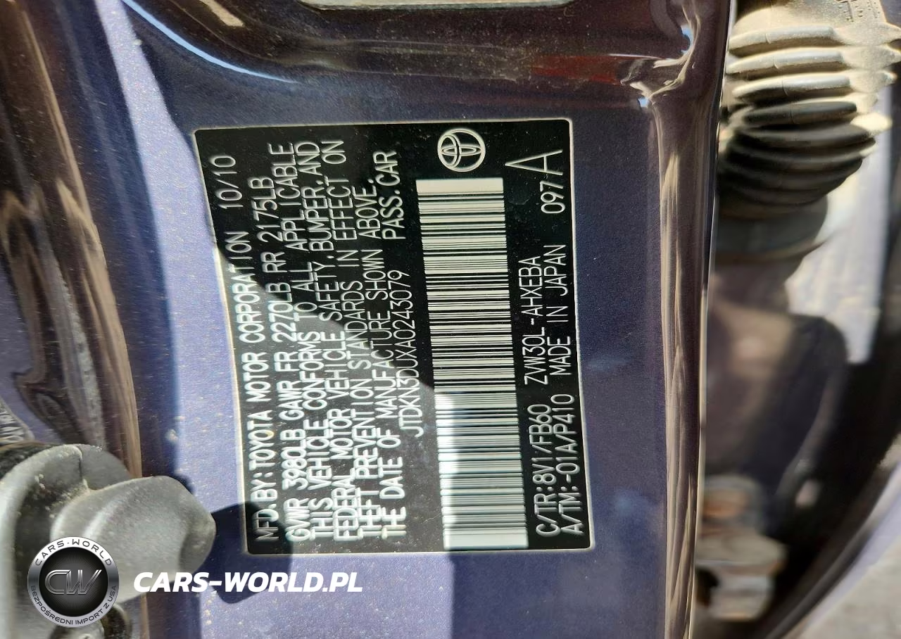 2010 Toyota Prius Ii VIN:JTDKN3DUXA0243079 - 12