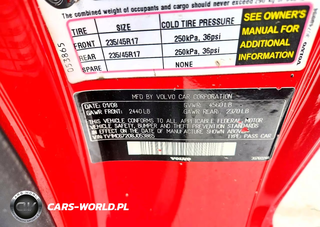 2008 Volvo C70 T5 VIN:YV1MC67208J053865 - 12