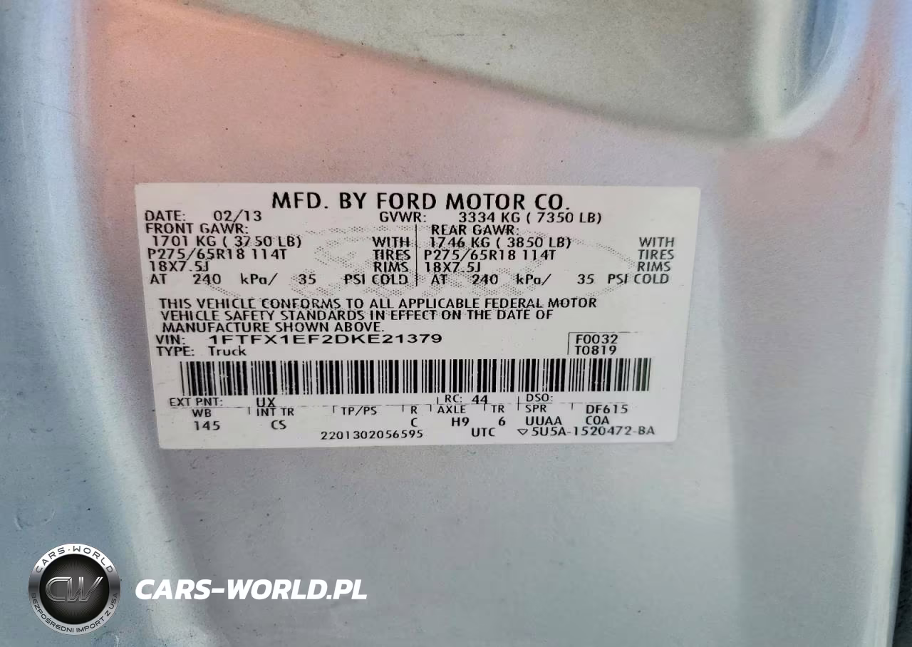 2013 Ford F150 Super Cab VIN:1FTFX1EF2DKE21379 - 12