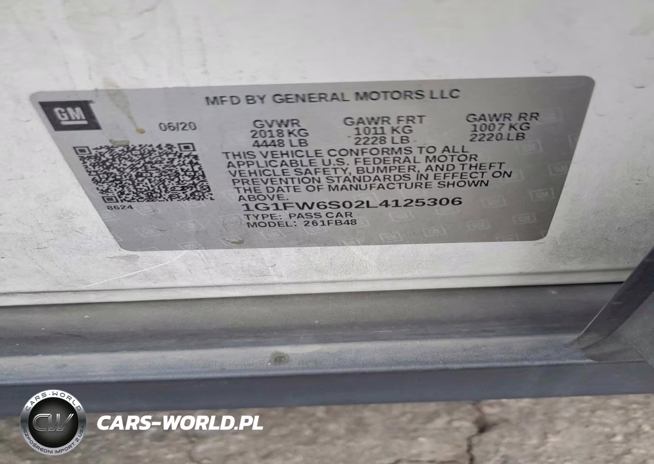 2020 Chevrolet Bolt Ev Lt VIN:1G1FW6S02L4125306 - 12