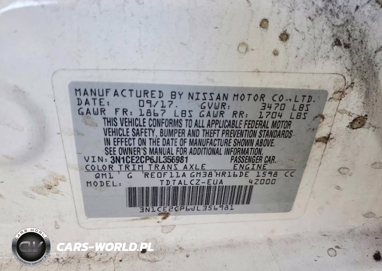 2018 Nissan Versa Note S VIN:3N1CE2CP6JL356981 - 12