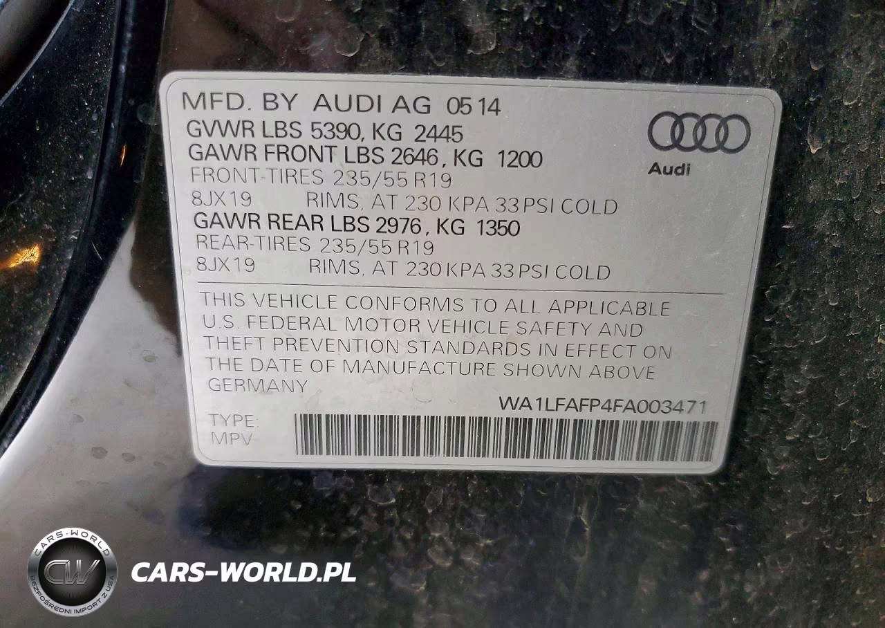 2015 Audi Q5 Premium Plus VIN:WA1LFAFP4FA003471 - 13