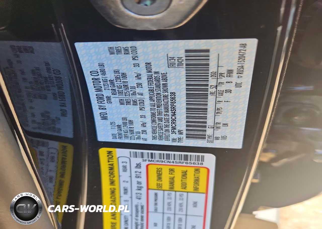 2025 Ford Bronco Sport Outer Banks VIN:3FMCR9CN4SRF65638 - 13