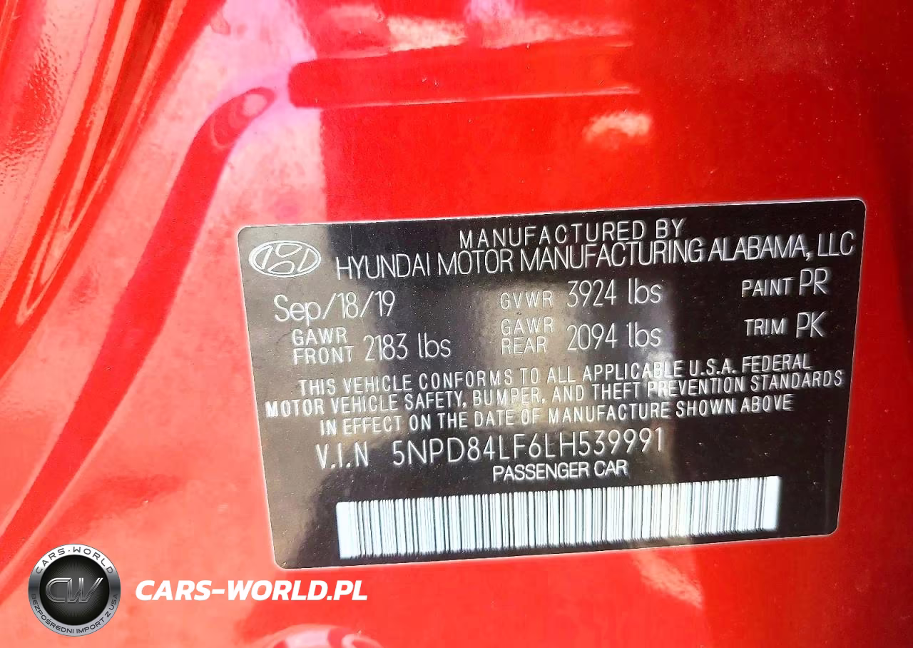 2020 Hyundai Elantra Sel VIN:5NPD84LF6LH539991 - 12