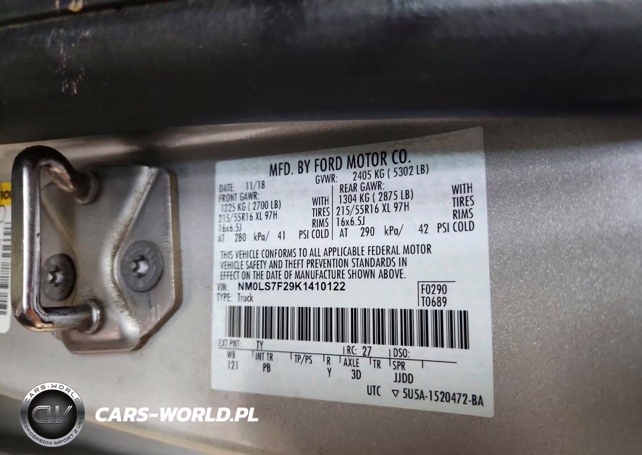 2019 Ford Transit Connect Xlt VIN:NM0LS7F29K1410122 - 14